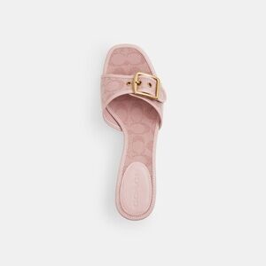 Coach Margot Sandal In Signature Jacquard Canvas
